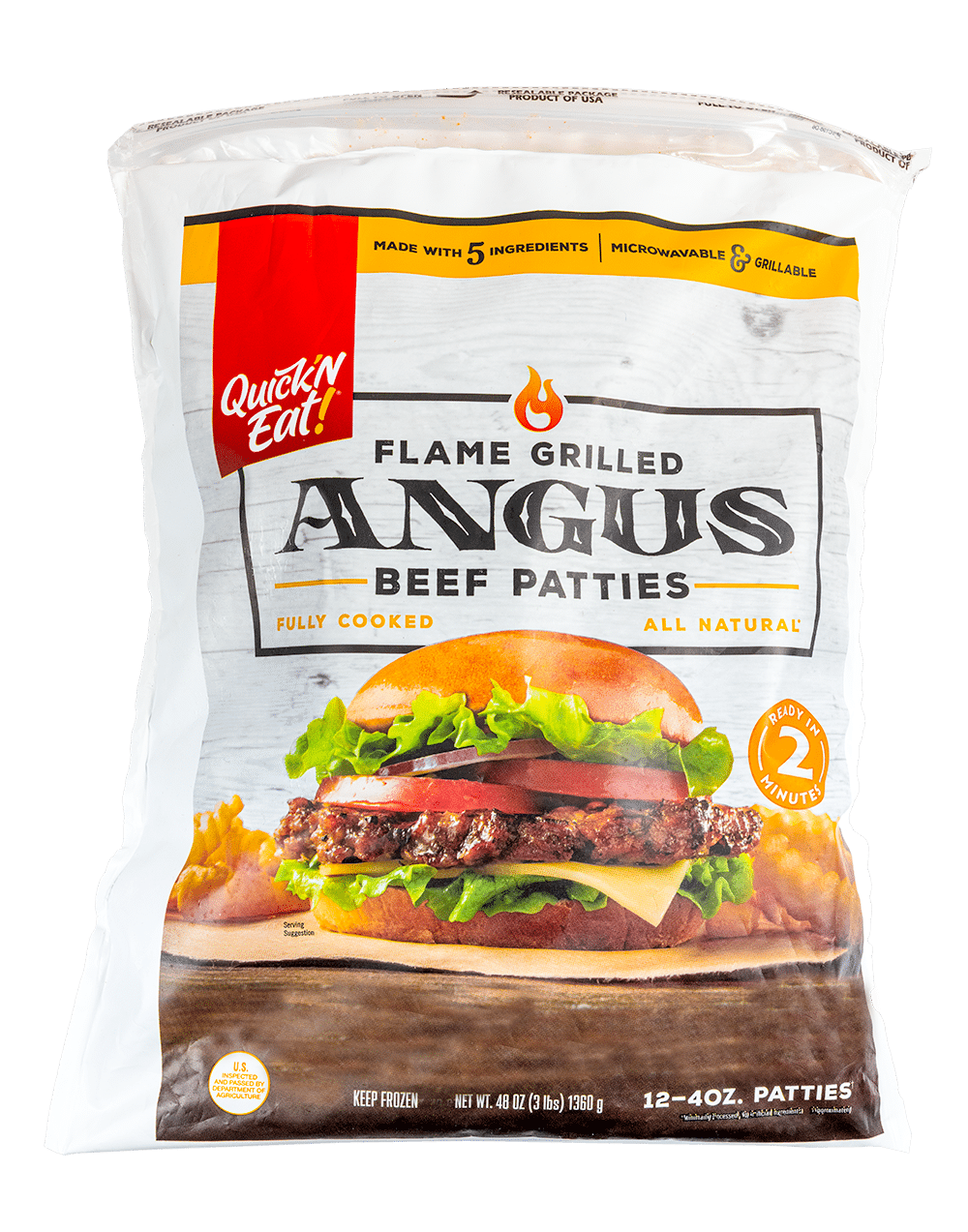 Quick'N Eat Angus Beef Burgers